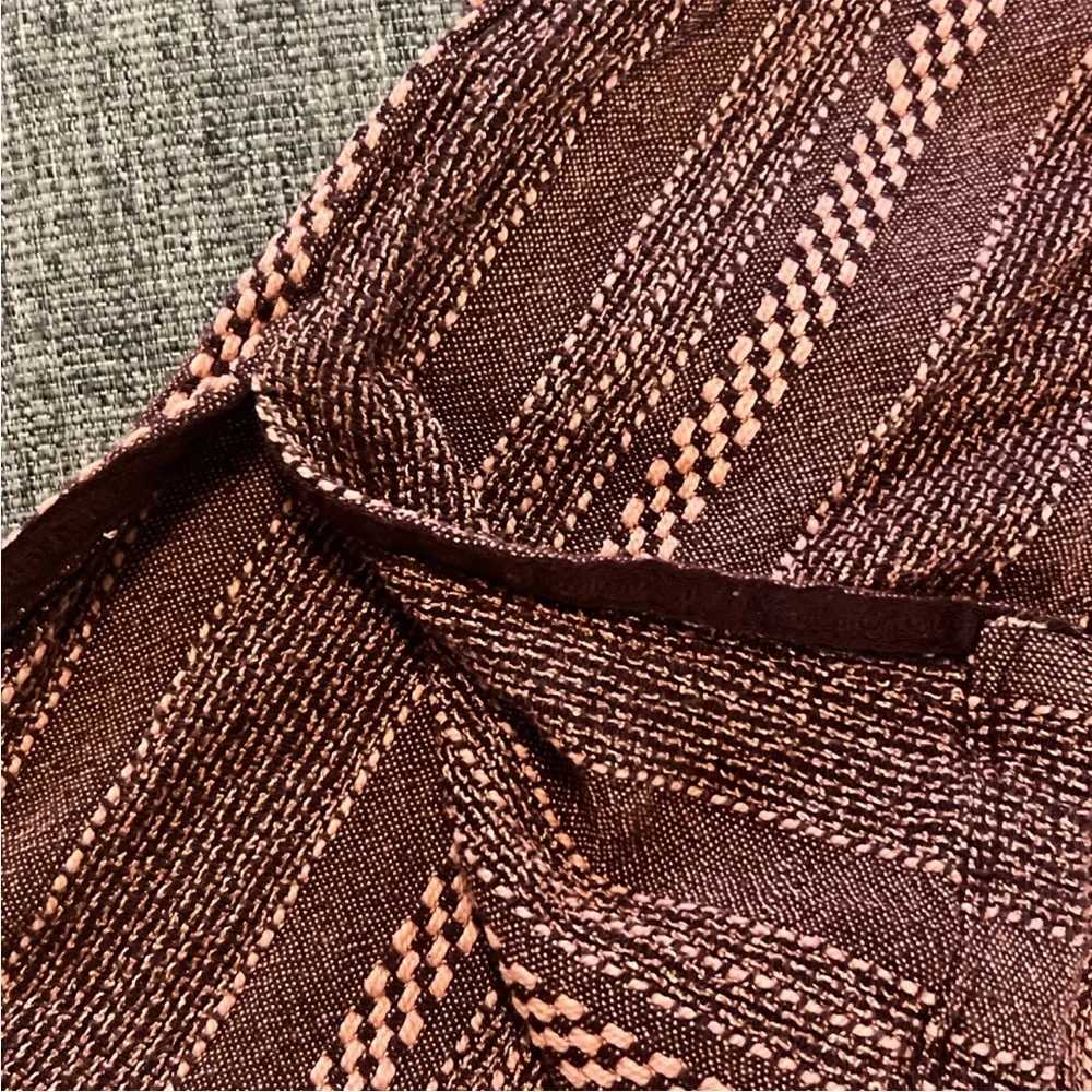 Free People Forever Yours Knit Stripe Tunic Sz Small Boho Burgundy